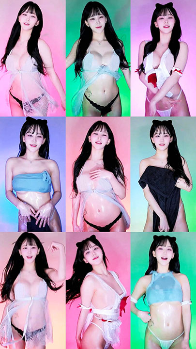 网红BJ主播 ksb0219 韩国主播性感湿身油舞剪辑版 4V/10.5G