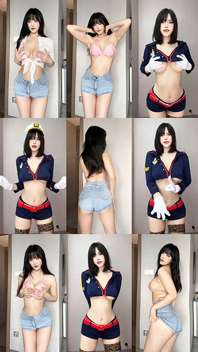 抖音|琳铛-3 百万粉主播真空抖胸舞 2V