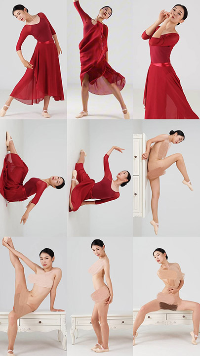 专业舞蹈模特舞蹈私拍FULI视频 4V/1.9G