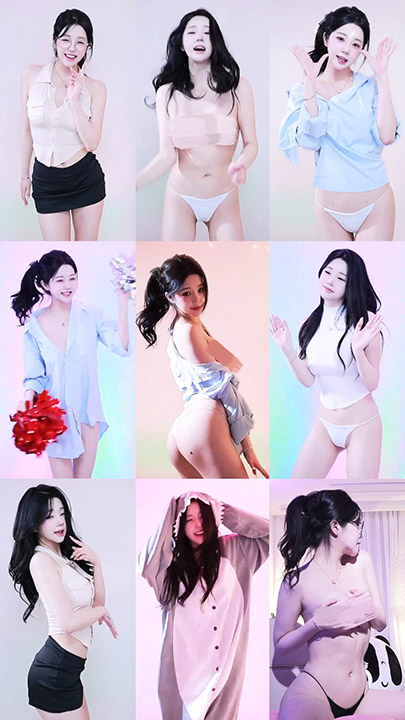 网红主播 ELI埃莉 韩国BJ颜值主播制服大摆锤等热舞 4V/10G*