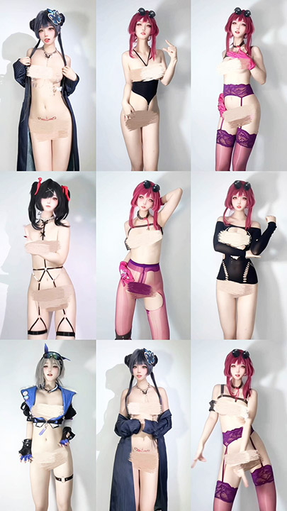 网红主播 希尔薇 高颜百变萝莉风嫩妹12月最新各种COSER热舞 19V/1.44G*